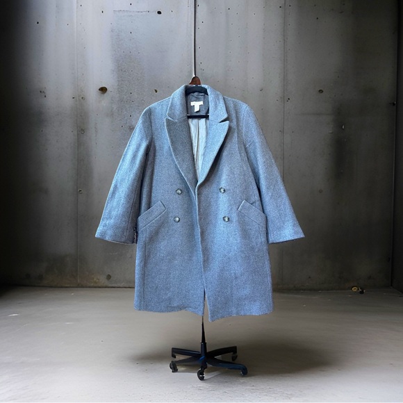 H&M WOOL COAT. - Picture 1 of 6